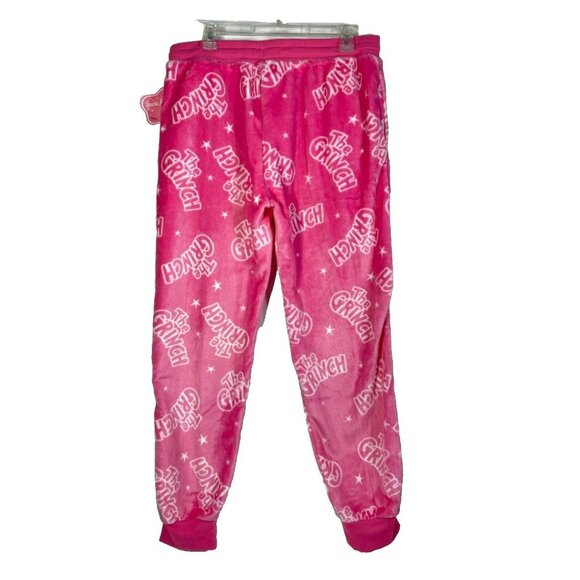 The Grinch Womens Plush Wooby Jogger Pink Large 12-14 - Picture 3 of 11